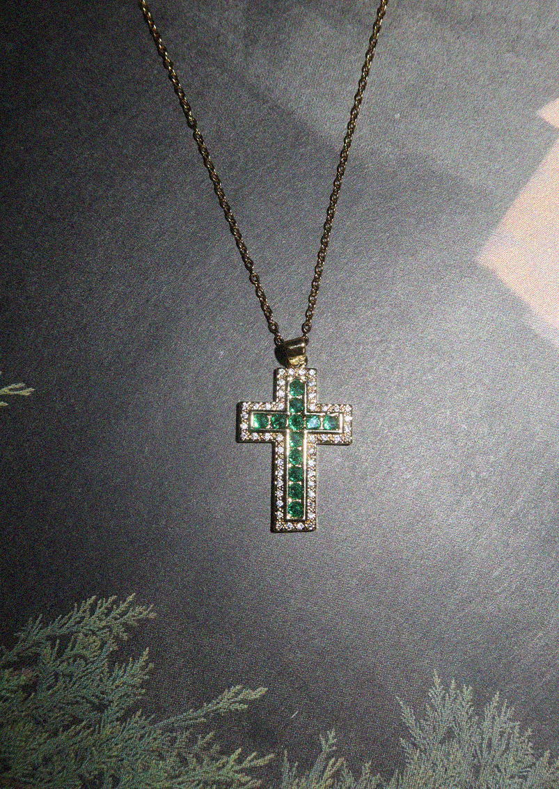 In Name Of Rose Cross Necklace