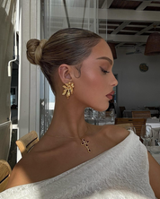 Sandra Wild Flower Golden Earrings