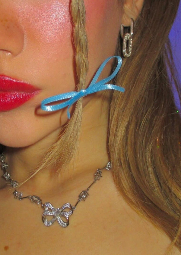 Sabrina silver diamond earrings