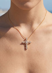 Kyle Cross Golden Necklace