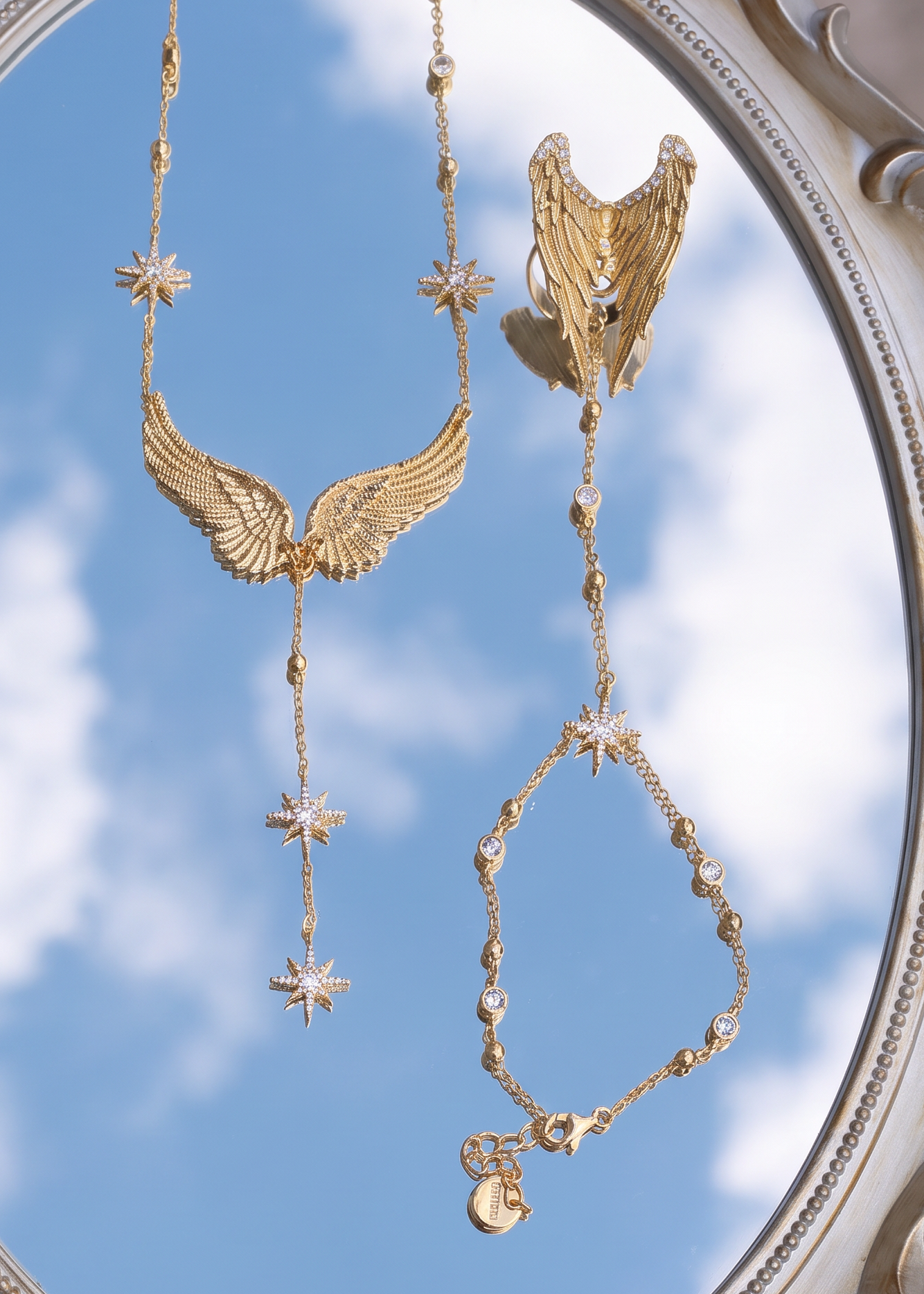 Foufou Gilded Wing Set - Golden