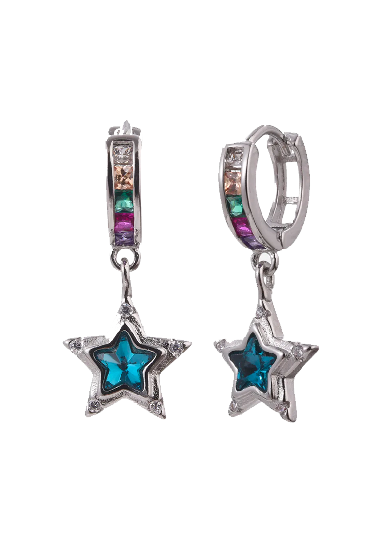 Pendientes con piedras preciosas brillantes de Star River