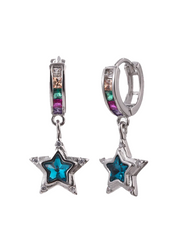 Star River Sparkling Gemstone Earrings